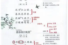 学霸笔记+默写专题┃部编版小学语文3年级下册：1-4课+语文天地图片
