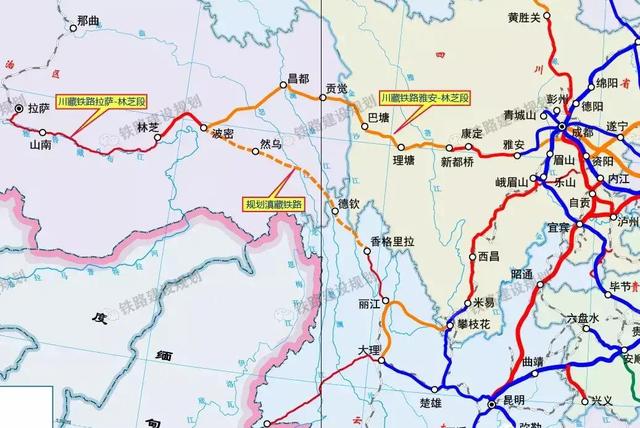 川藏西成铁路开建，甘藏成格铁将无限期搁置