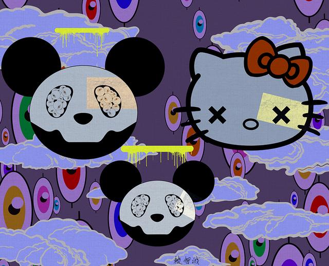 很酷很有个性的卡通动物:卡通创意潮流时尚卡通酷帅熊猫