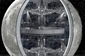 月球出现神秘闪光，原因至今成谜，有人认为是外星飞船进出月球图片