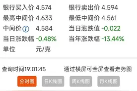 2023年的一克纯银价格图片