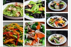 年夜饭别全是鱼肉菜，8道素菜小炒，清爽脆嫩，比大鱼大肉先光盘图片