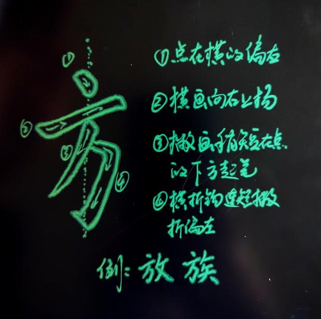 第二十二课：偏旁方字旁的写法，理清笔顺注意重心字就好看了
