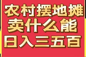 日赚三五百元，农村赶集卖什么能赚这么多？这四个项目值得一试图片
