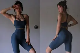 95年江苏辣妈晒健身照，颜值高身材好，女神该有的样子她都有图片