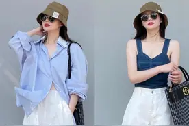 短裙不再流行，今夏流行“短裤”，搭配t恤、衬衫、西装都很高级图片