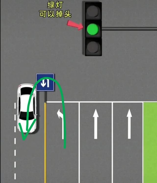 学会这7种掉头,绿灯4种,红灯3种,再也不怕路口掉头