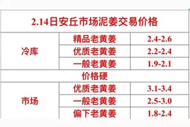生姜（2月14日）交易市场洗姜价格上涨图片