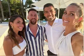 排面!苏亚雷斯赶到伊比萨为梅西庆生,德保罗天使带阿根廷队全来了图片