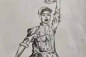 娃的寒假作业，你知道画中这是谁吗？图片