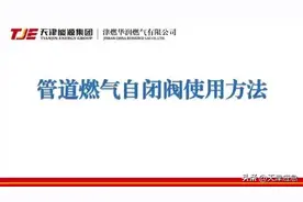管道燃气自闭阀使用方法！图片