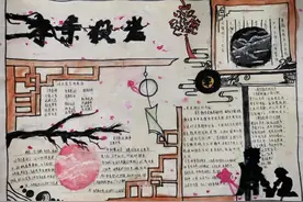 “孝亲敬老”手抄报比赛图片