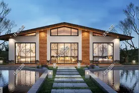 3室2厅2卫，13×10米一层别墅，农村养老房这样盖真的很不错图片