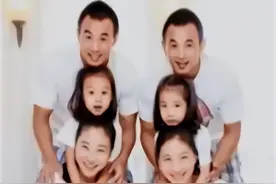 2001年，双胞胎兄弟娶了双胞胎姐妹，孩子出生后，外貌几乎一样图片