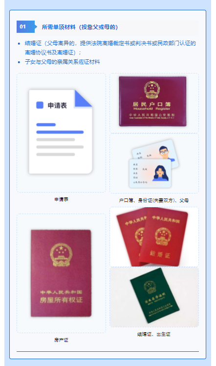 投靠类户籍迁入需要哪些材料？成都公安权威解读→