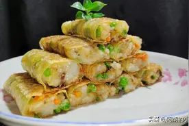 豌豆糯米卷：豌豆是“纤维素之王”！换个花样吃，营养味美赛吃肉图片