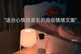适合心情低落发的高级情绪文案图片