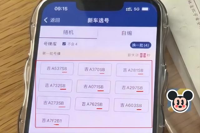男子买新车，网上选牌号，全带“SB”和“ 2B”：你说该咋选？