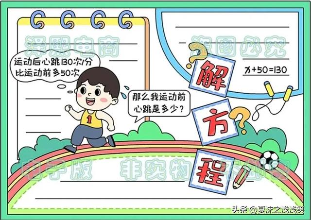 小学生数学常用手抄报200张
