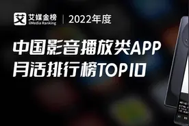2022年度中国影音播放类APP月活排行榜TOP10，哪个实现看剧自由？图片
