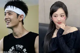 杨紫、肖战同天晒出美照，都穿黑衣，是要官宣吗？图片