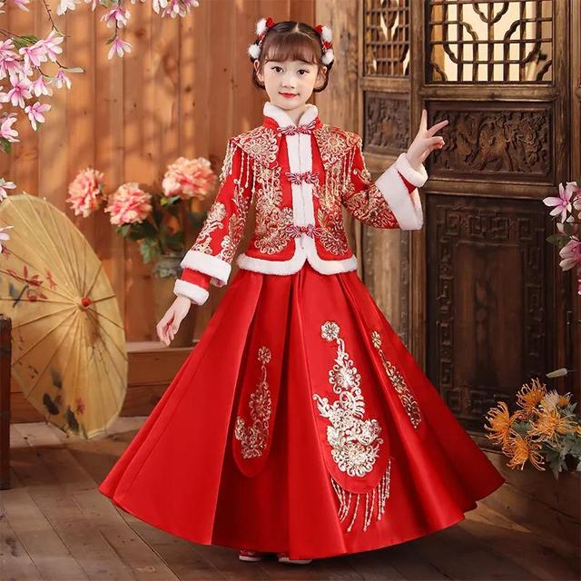 冬装古装发型简单儿童