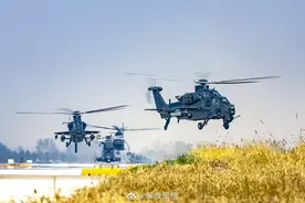 收藏美图！直升机编队起飞图片