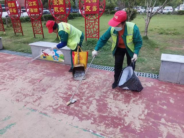 东湖新技术开发区豹澥街分类专班黄金堂社区开展清洁家园活动