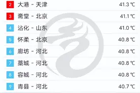 破纪录！北京汤河口41.8℃，当前气温全国第一图片