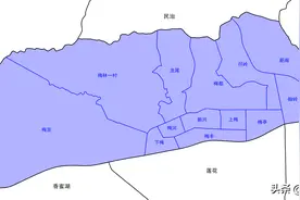 深圳市福田区梅林街道13个社区分布地图图片