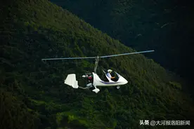 河南洛阳造出空中三轮车，加95号汽油就可以上天，最高能飞4000米图片