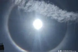 是自然灾害的预兆吗？四川、重庆多地同时出现巨大日晕，比较特殊图片
