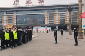 护航春运！广元火车站启动2023年春运安保联勤联动图片