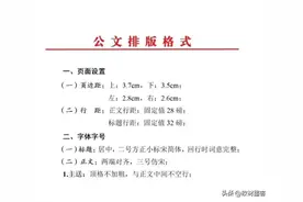 体制公文（汇报材料）排版格式注意事项图片
