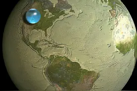 放大视角，地球上的水聚在一起仅只有“一滴”，人类迟早会口渴图片
