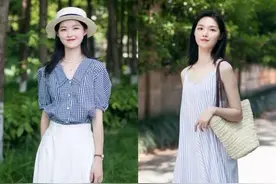 “小裙子”与夏天更配呀，18套裙装穿搭look，小个子照着穿很显高图片