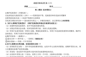 2023道法中考总复习知识点3（初三年级）图片