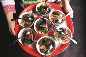 藏在大山深处的花瑶美食：栎子豆腐图片