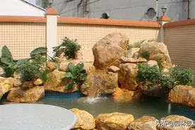 庭院鱼池假山制作详细流程、别错过图片