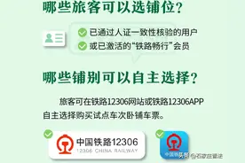 好消息！12306可以选择铺位了 附攻略→图片