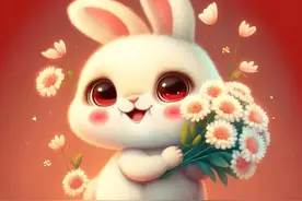 小兔子头像｜笑口常开图片