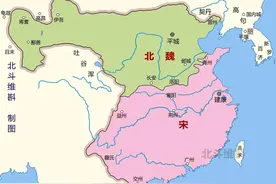 南北朝局势地图图片