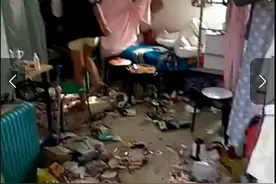 男生宿舍遍地臭球鞋，悬挂臭袜子，女生宿舍呢？还有被熏走的？图片