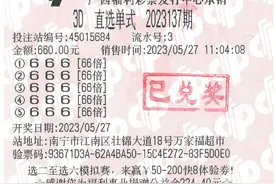 老友彩票 | 南宁购彩者凭“666”豹子号揽获百万元大奖图片