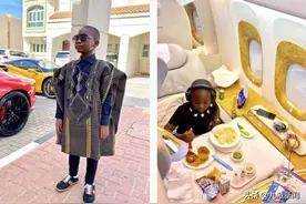 世界上最年轻亿万富翁：9岁拥有宾利，乘私人飞机出行图片