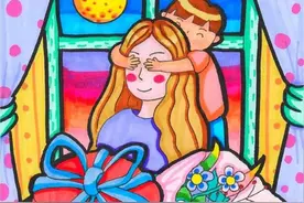 绘画素材—母爱少儿绘画精选40张带给你满满的创作灵感！感恩妈妈图片