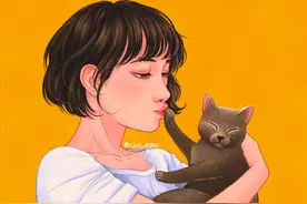 1210목유(1210moku) 女人与猫图片
