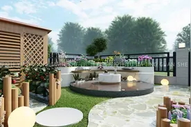 40㎡联排小院，设计后竟有80㎡视觉效果，邻居把门槛都要踏烂了图片