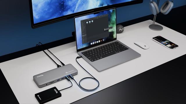 M4 Mac最佳拍档：Plugable推Thunderbolt 4扩展坞