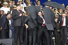 世界安保哪家强？看普京的护卫队伍就懂了，阵仗浩大远超安倍图片